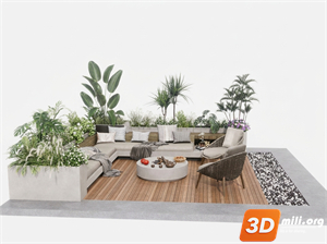Outdoor Sofa Skp Files